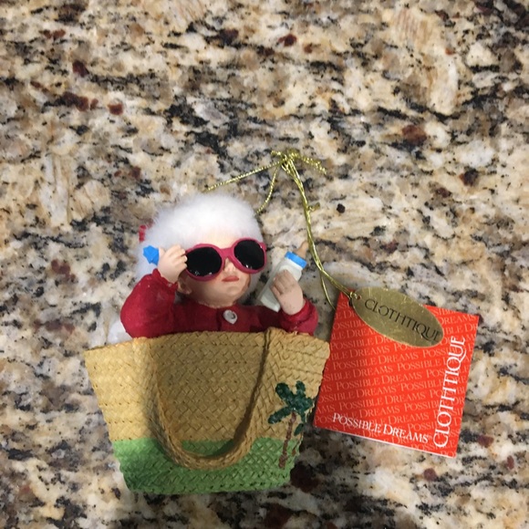 Possible Dreams “Bundle of Joy” Beach Baby Ornament - Picture 2 of 5